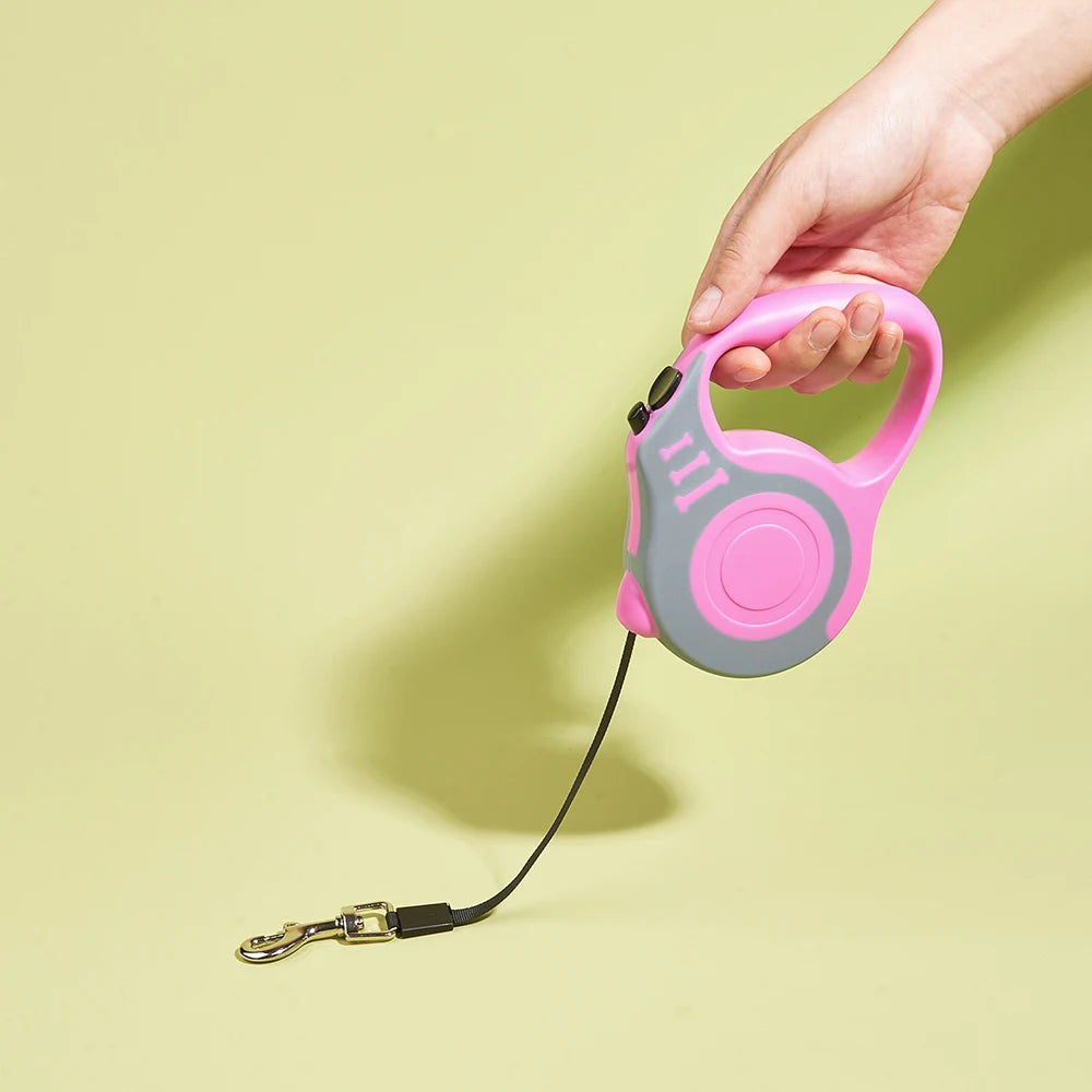 Retractable Dog Leash – 3M/5M Automatic Nylon Lead for Dogs & Cats