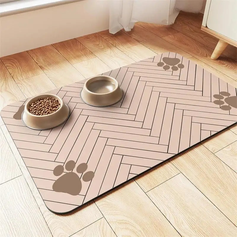 Waterproof Pet Feeding Mat – Quick-Dry & Absorbent Bowl Placemat