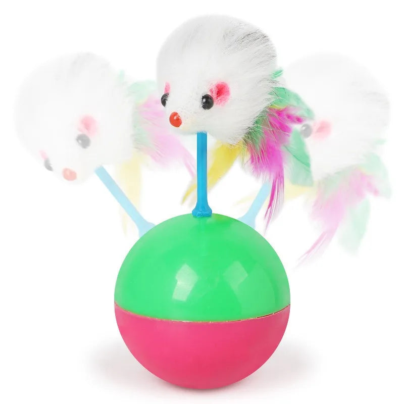 Interactive Pet Toy Ball – Fun Teaser Toy for Cats & Dogs