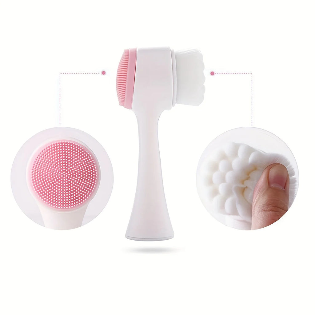Silicone Pet Paw Cleaner & Massage Brush – Dual-Sided Grooming Tool