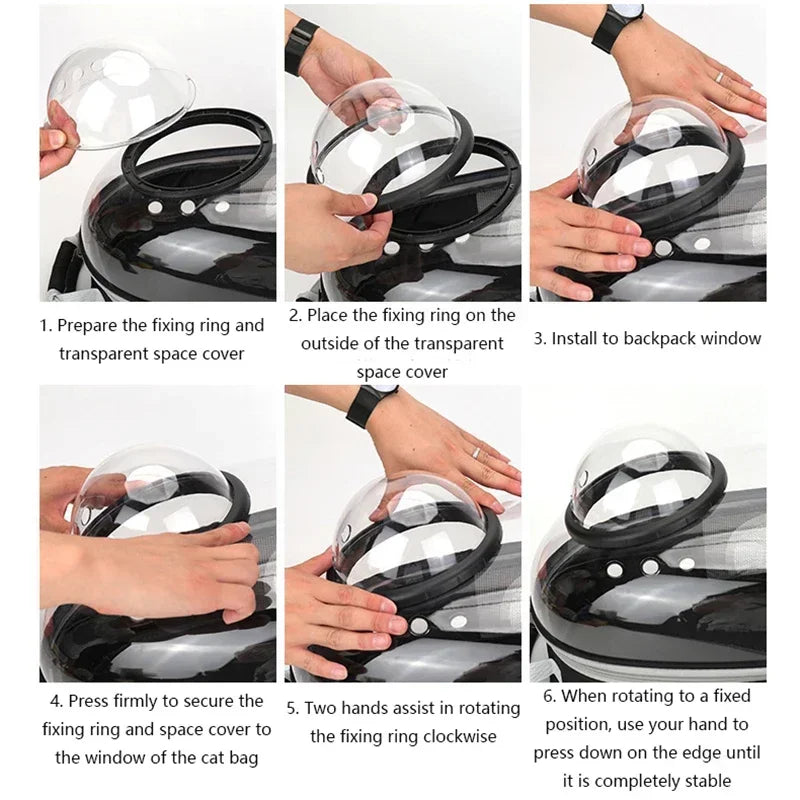 Transparent Pet Carrier Backpack – Breathable Portable Travel Bag