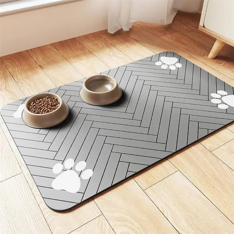 Waterproof Pet Feeding Mat – Quick-Dry & Absorbent Bowl Placemat