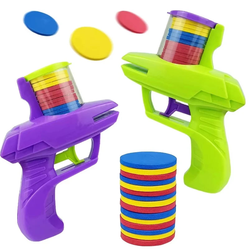 Interactive Turnip Toy Gun – 15-Piece Foam Disc Set for Cats & Dogs