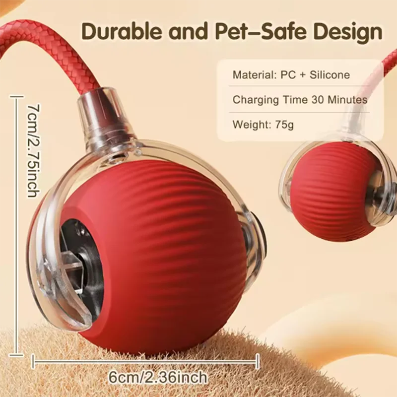 Interactive Smart Cat Ball – Automatic Obstacle-Avoiding Pet Toy