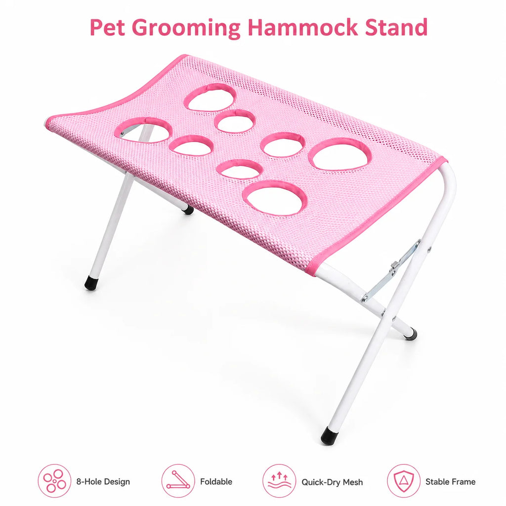 Pet Grooming Hammock – Foldable Bathing & Nail Trimming Holder