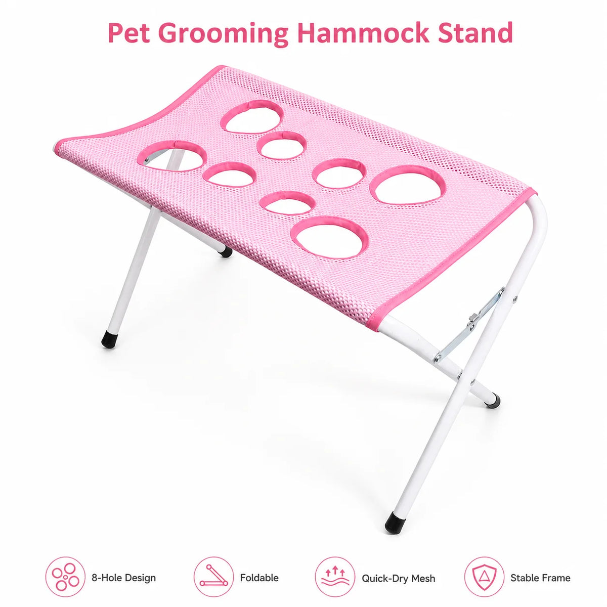 Pet Grooming Hammock – Foldable Bathing & Nail Trimming Holder