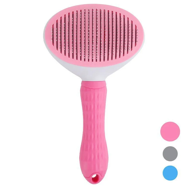 Self-Cleaning Pet Grooming Brush – Hair Removal & Dematting Comb