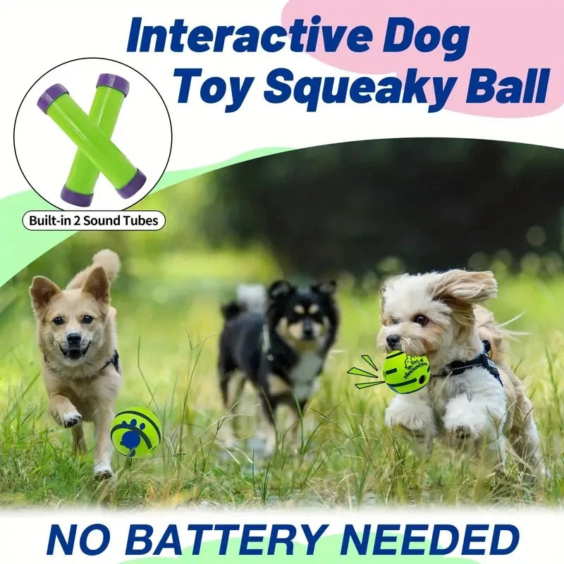 Interactive Giggle Ball – Fun Training & Exercise Toy for Dogs