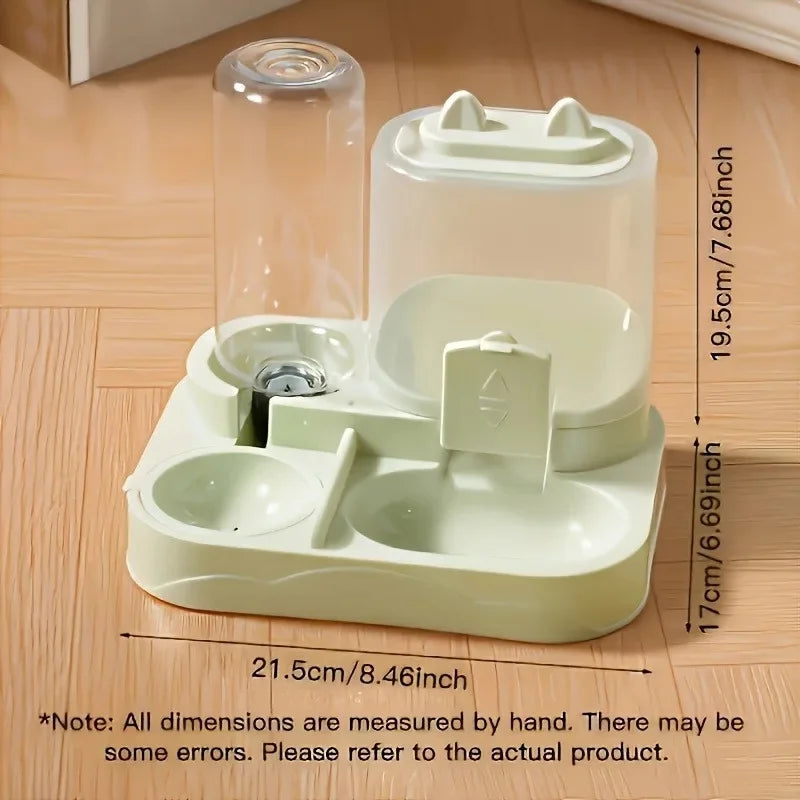 2-in-1 Automatic Pet Feeder & Water Dispenser – Large Capacity