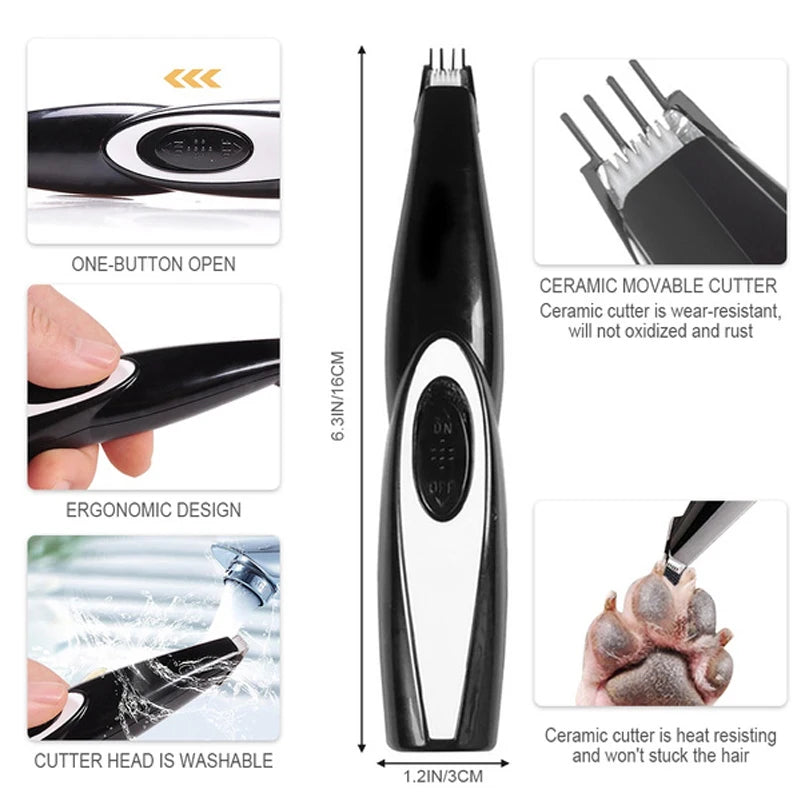 Electric Pet Grooming Clipper – Rechargeable Hair Trimmer for Dogs & Cats