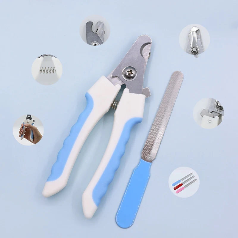 Pet Nail Clippers – Stainless Steel Grooming Scissors for Cats & Dogs