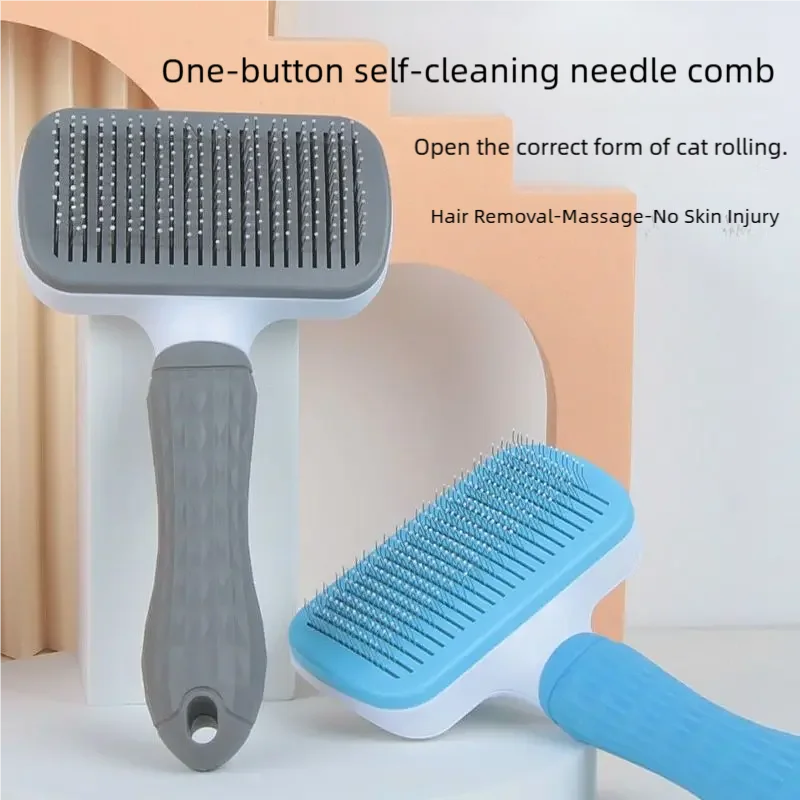 Pet Grooming Brush – Hair Removal Comb for Dogs & Cats