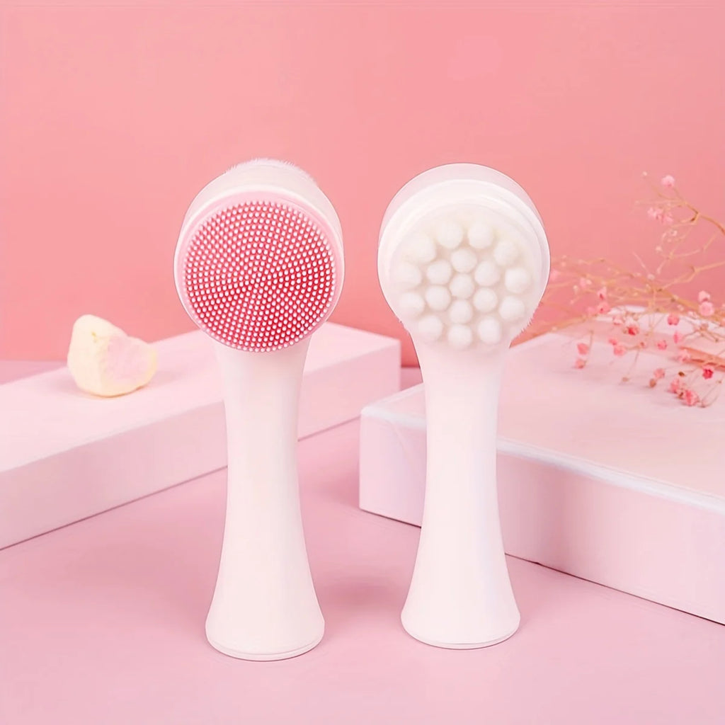 Silicone Pet Paw Cleaner & Massage Brush – Dual-Sided Grooming Tool