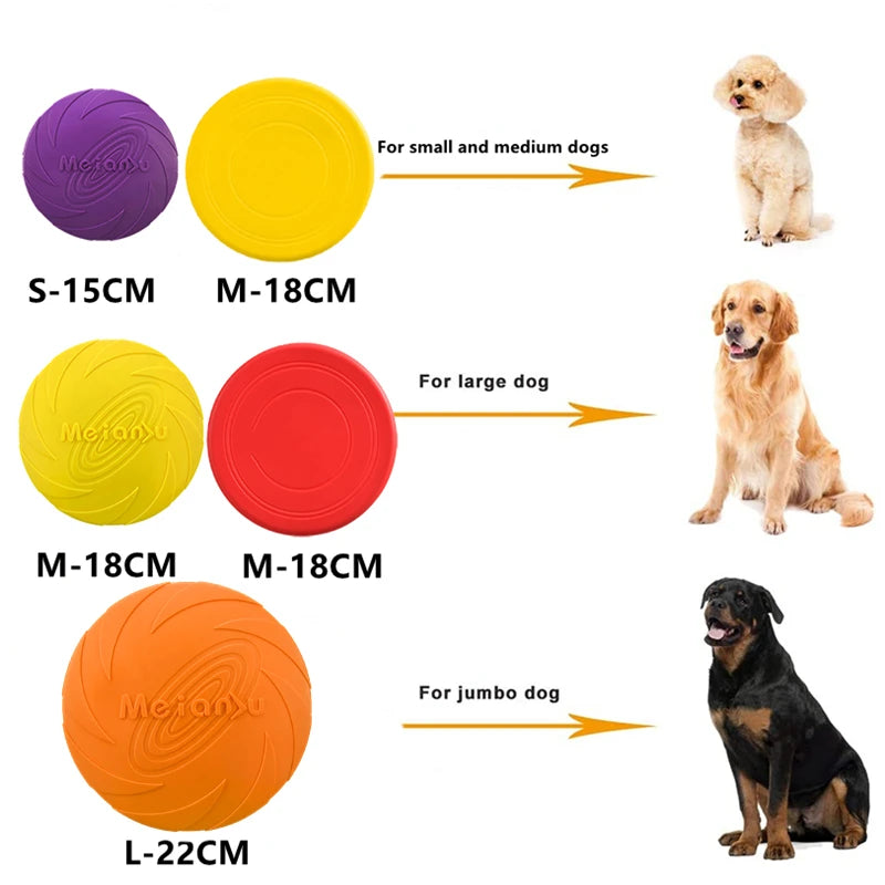 Rubber Dog Flying Disc – Floating & Interactive Training Toy