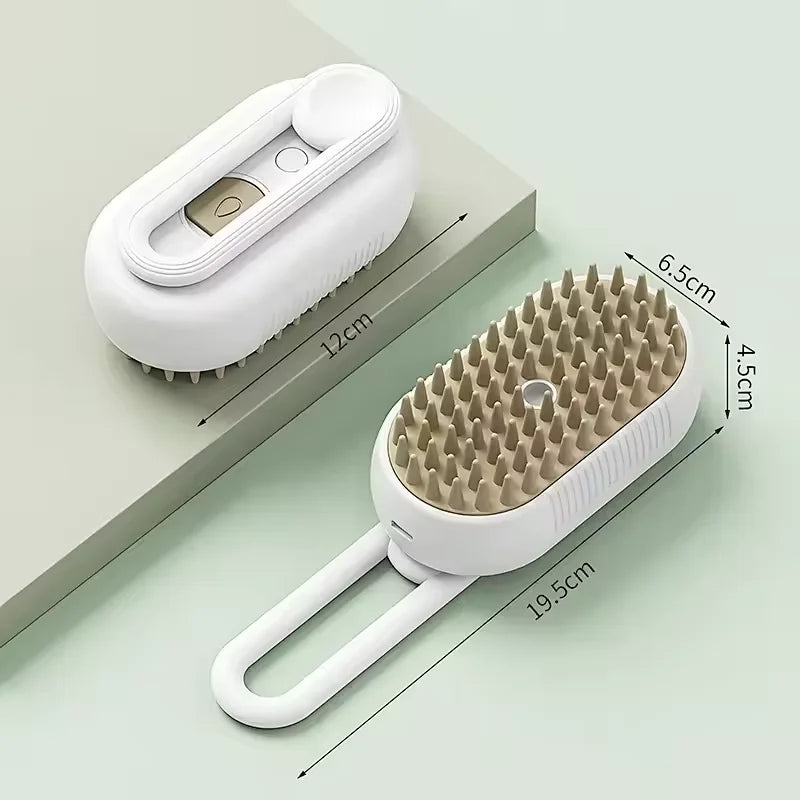 3-in-1 Pet Steam Brush – Hair Remover & Massage Comb