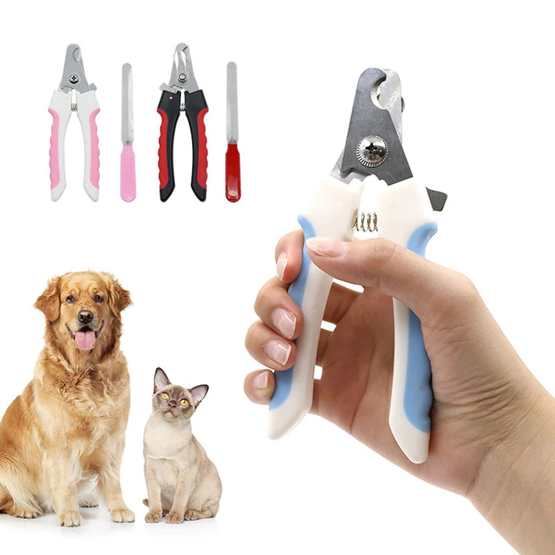 Pet Nail Clippers – Stainless Steel Grooming Scissors for Cats & Dogs
