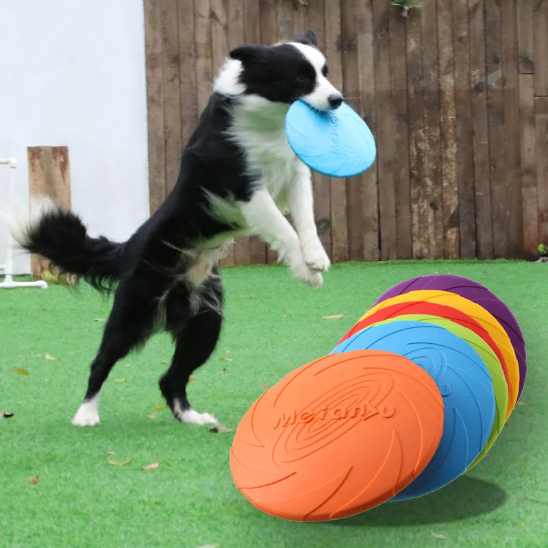 Rubber Dog Flying Disc – Floating & Interactive Training Toy