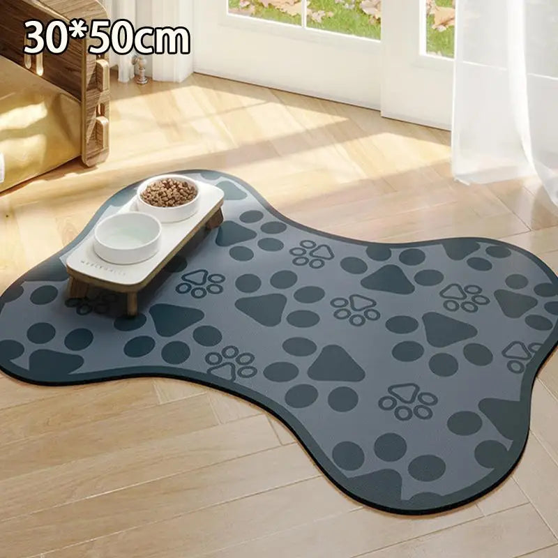 Non-Slip Pet Feeding Mat – Absorbent & Waterproof Bowl Placemat