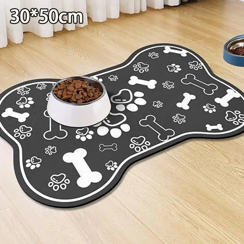 Non-Slip Pet Feeding Mat – Absorbent & Waterproof Bowl Placemat