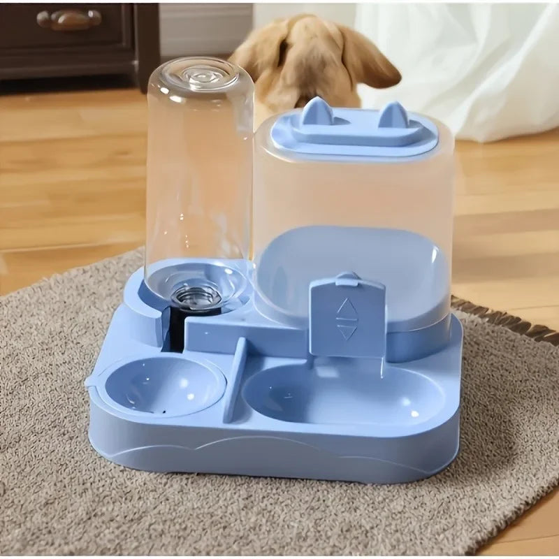 2-in-1 Automatic Pet Feeder & Water Dispenser – Large Capacity