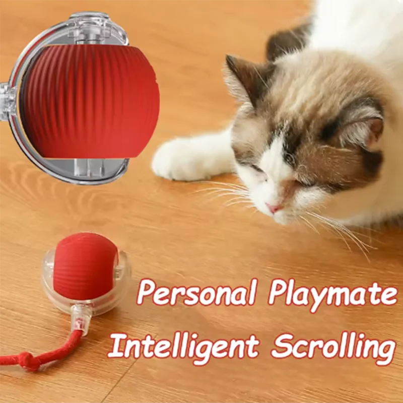 Interactive Smart Cat Ball – Automatic Obstacle-Avoiding Pet Toy