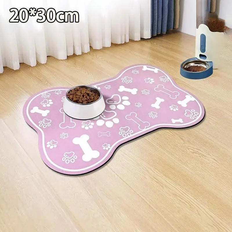 Non-Slip Pet Feeding Mat – Absorbent & Waterproof Bowl Placemat