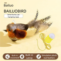 Interactive Flapping Bird Cat Toy – Chirping Sound & Plush Design