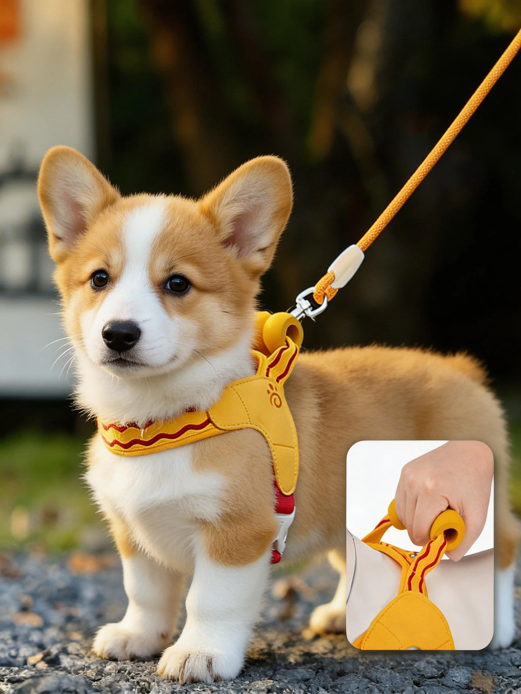 Soft Dog Harness & Leash Set – Breathable Vest for Small Pets