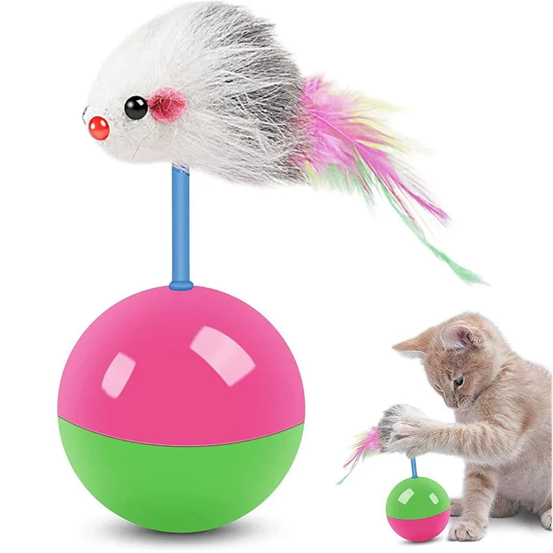 Interactive Pet Toy Ball – Fun Teaser Toy for Cats & Dogs