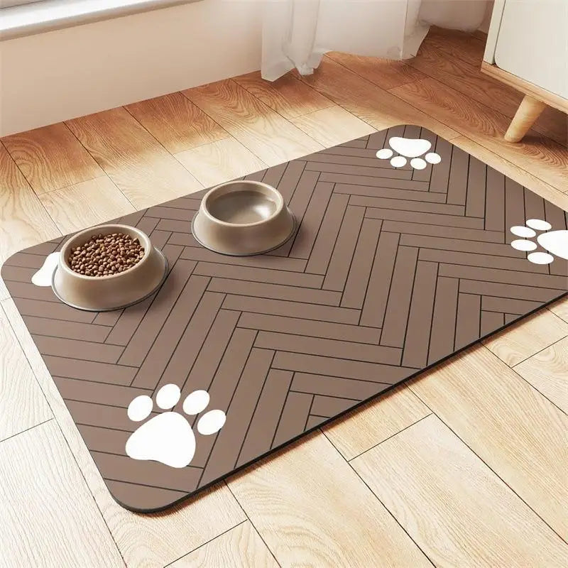 Waterproof Pet Feeding Mat – Quick-Dry & Absorbent Bowl Placemat