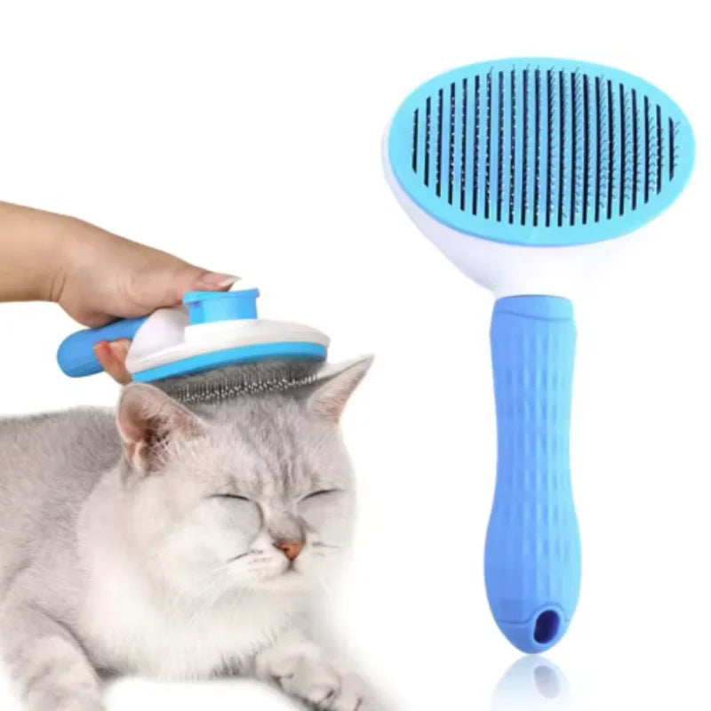 Self-Cleaning Pet Grooming Brush – Hair Removal & Dematting Comb