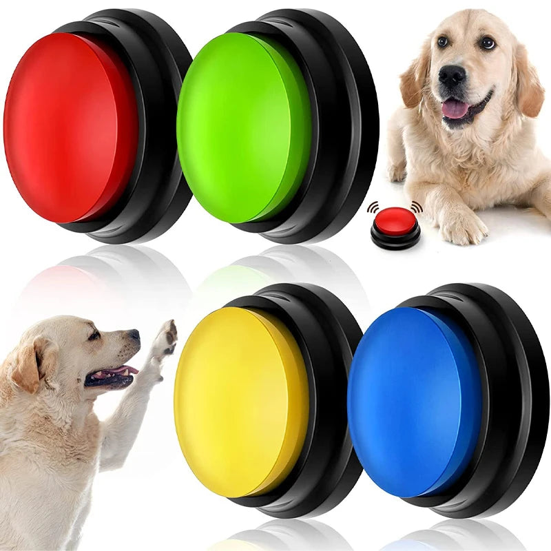 Recordable Pet Talking Button – Interactive Voice Training Toy
