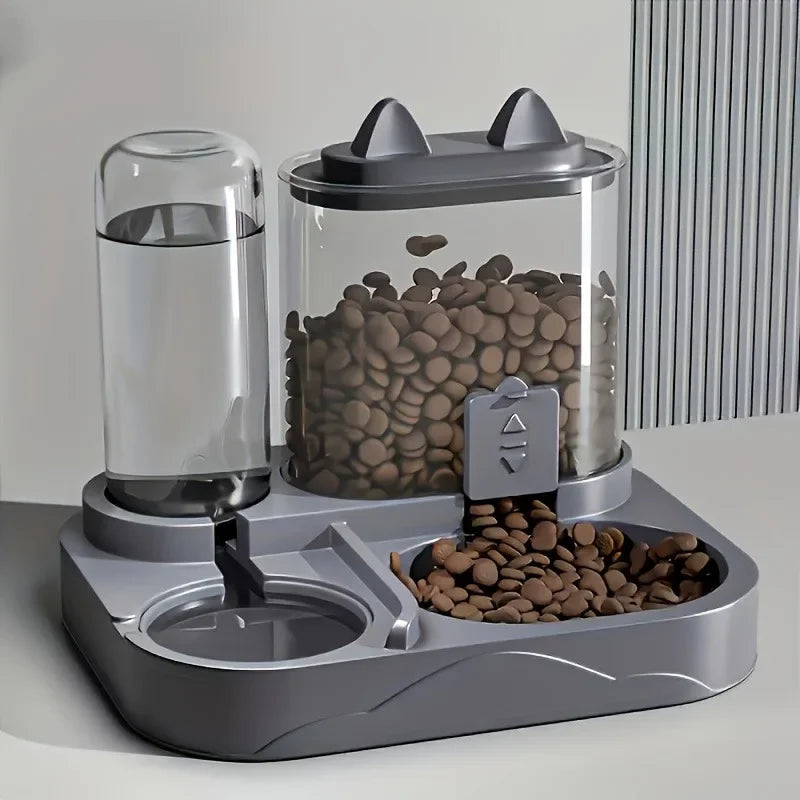 2-in-1 Automatic Pet Feeder & Water Dispenser – Large Capacity
