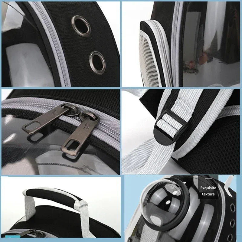 Transparent Pet Carrier Backpack – Breathable Portable Travel Bag
