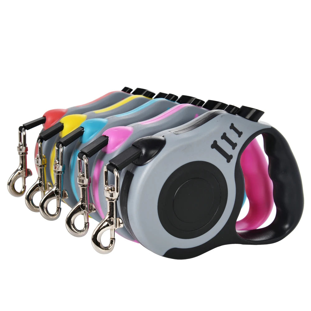 Retractable Dog Leash – 3M/5M Automatic Nylon Lead for Dogs & Cats