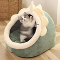 Pet Cave Bed – Cozy Foldable Tent for Cats & Small Dogs