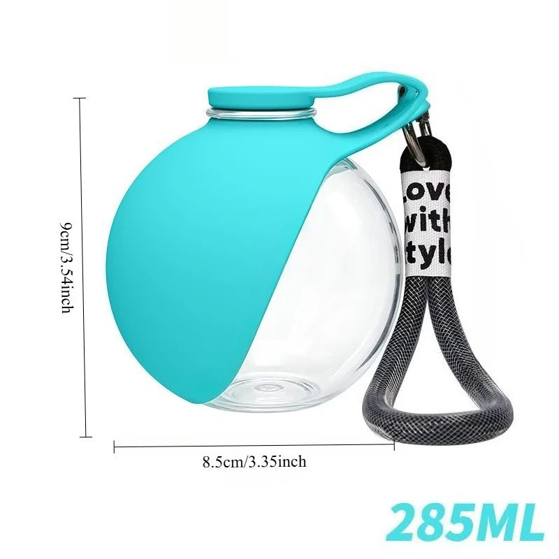 Portable Pet Water Bottle – Foldable Hanging Water Dispenser