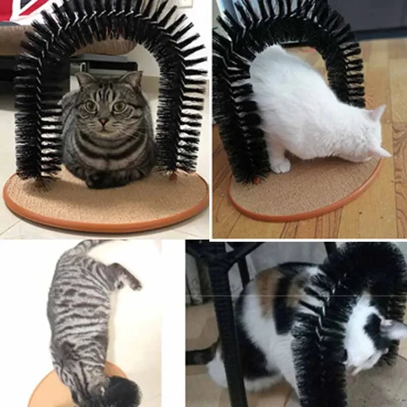 Self-Grooming Cat Arch – Massage & Scratching Toy