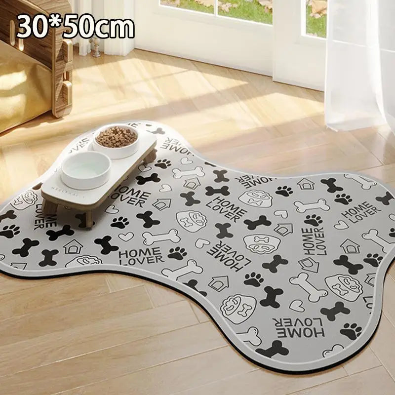 Non-Slip Pet Feeding Mat – Absorbent & Waterproof Bowl Placemat