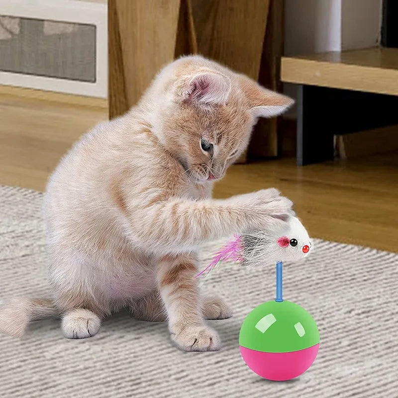 Interactive Pet Toy Ball – Fun Teaser Toy for Cats & Dogs