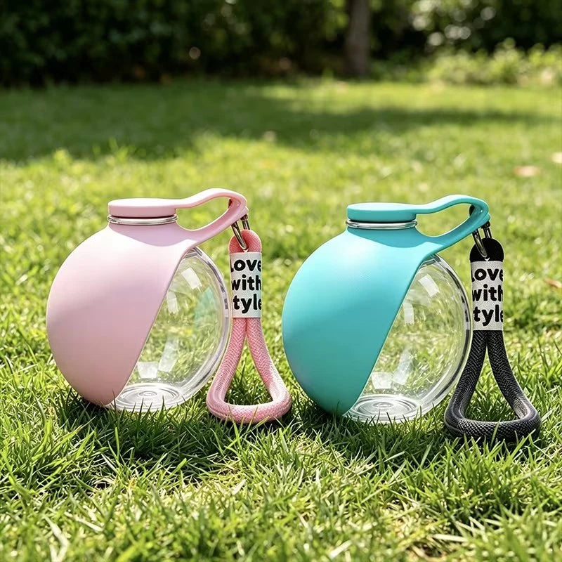 Portable Pet Water Bottle – Foldable Hanging Water Dispenser