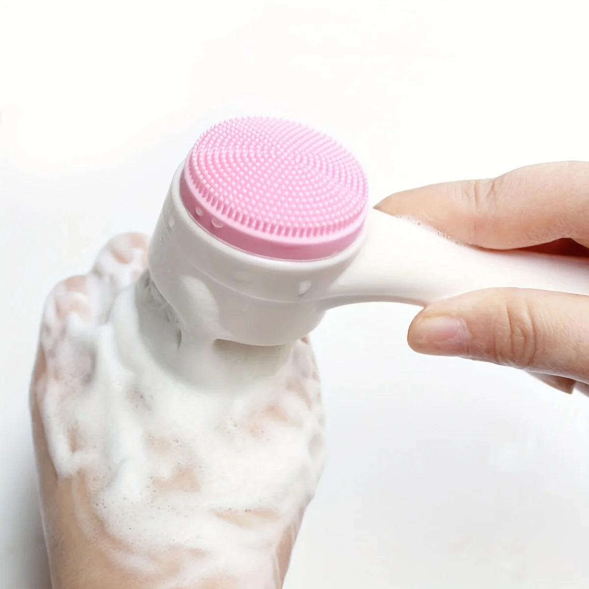 Silicone Pet Paw Cleaner & Massage Brush – Dual-Sided Grooming Tool