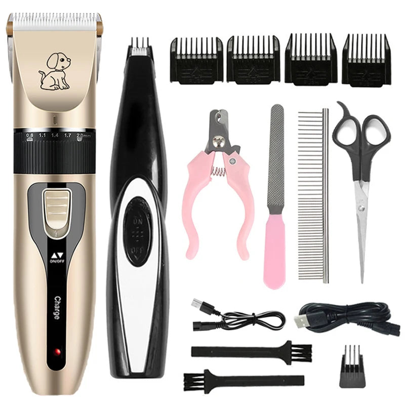 Electric Pet Grooming Clipper – Rechargeable Hair Trimmer for Dogs & Cats