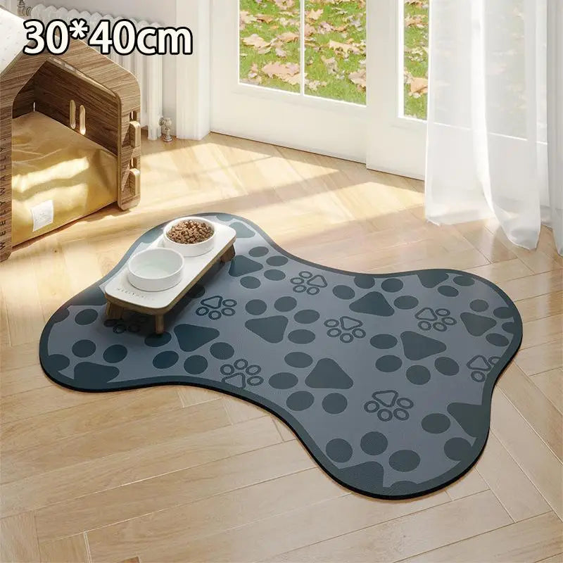 Non-Slip Pet Feeding Mat – Absorbent & Waterproof Bowl Placemat