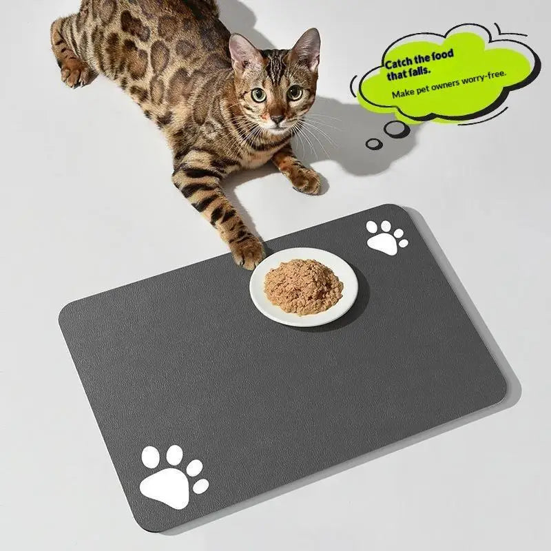 Waterproof Pet Feeding Mat – Quick-Dry & Absorbent Bowl Placemat