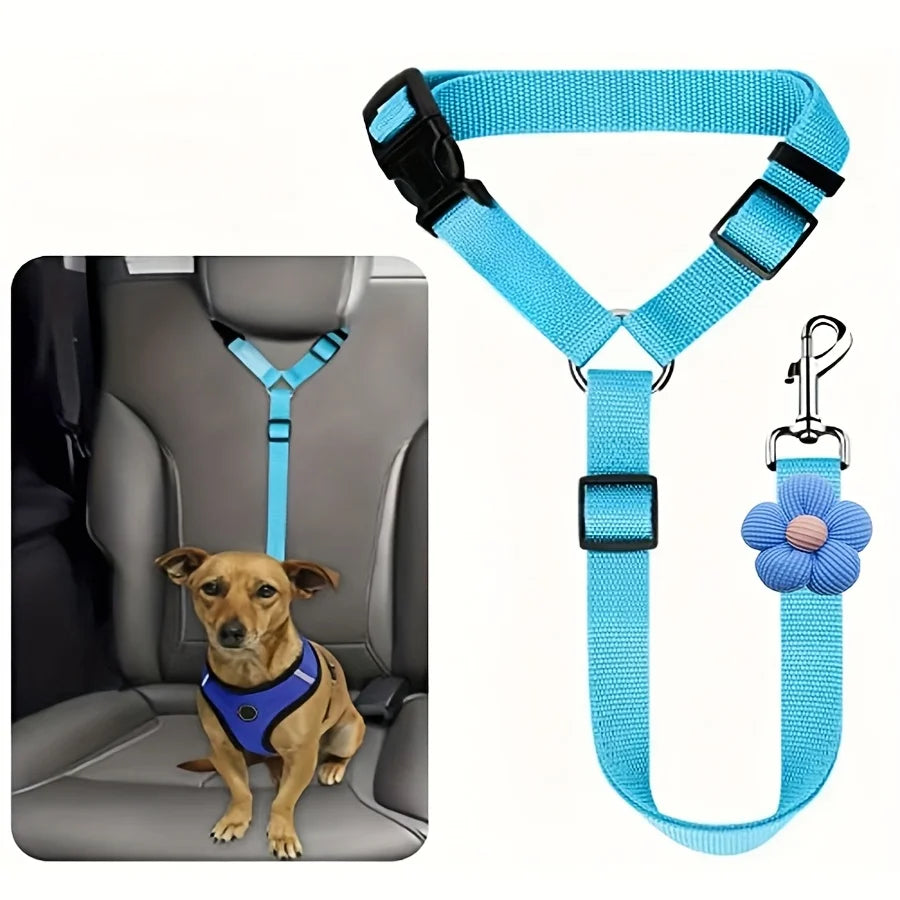 Adjustable Dog Car Seat Belt – Secure & Comfortable Safety Leash