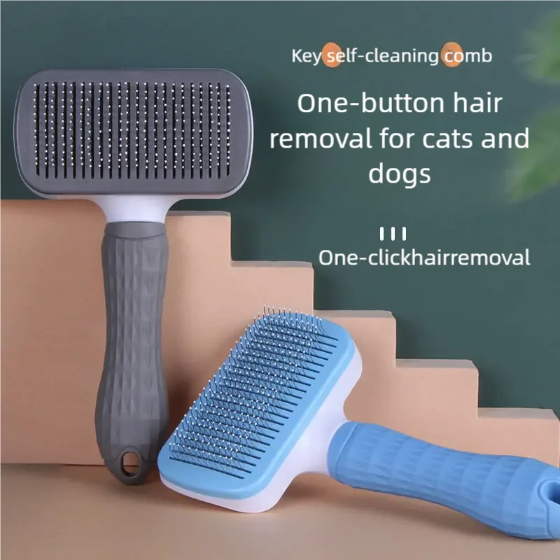 Pet Grooming Brush – Hair Removal Comb for Dogs & Cats