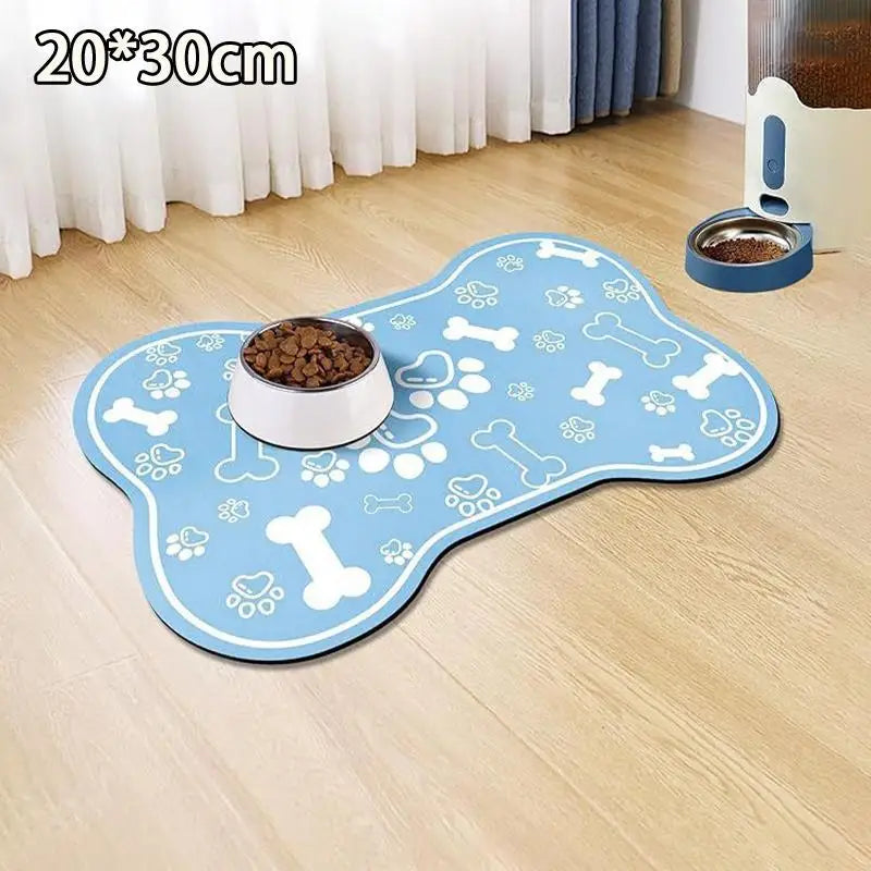 Non-Slip Pet Feeding Mat – Absorbent & Waterproof Bowl Placemat