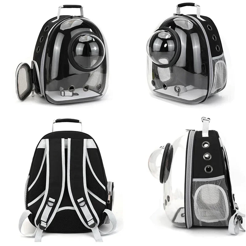 Transparent Pet Carrier Backpack – Breathable Portable Travel Bag