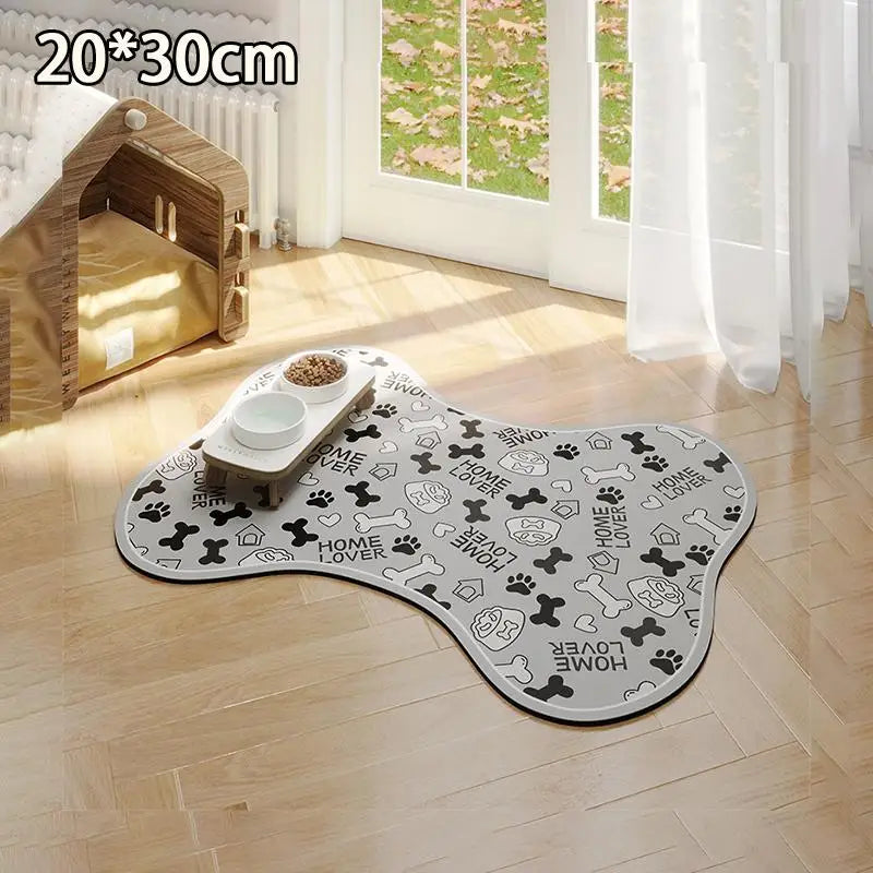 Non-Slip Pet Feeding Mat – Absorbent & Waterproof Bowl Placemat